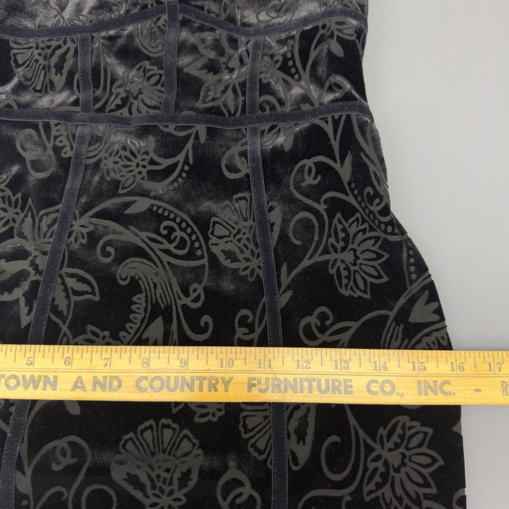 Free People Intimately Black Velvet Burnout Floral Sheath Dress Size S - NWT $88 - Picture 12 of 15